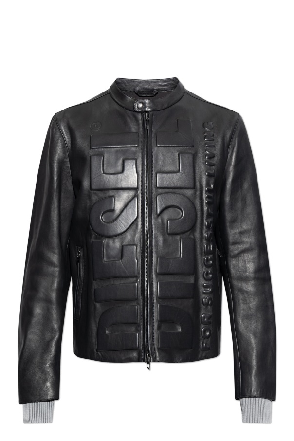 Diesel Leather jacket  L-MET-VERT