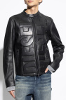 Diesel BLACK Leather jacket L-MET-VERT