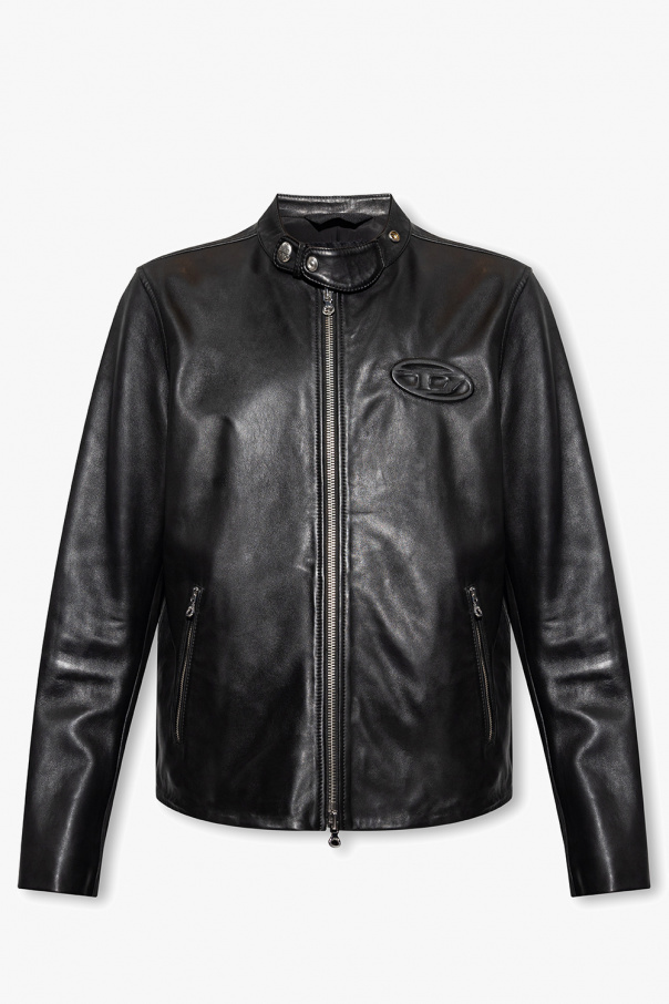Diesel ‘L-METAL’ leather jacket