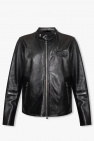 Diesel BLACK ‘L-METAL’ leather jacket