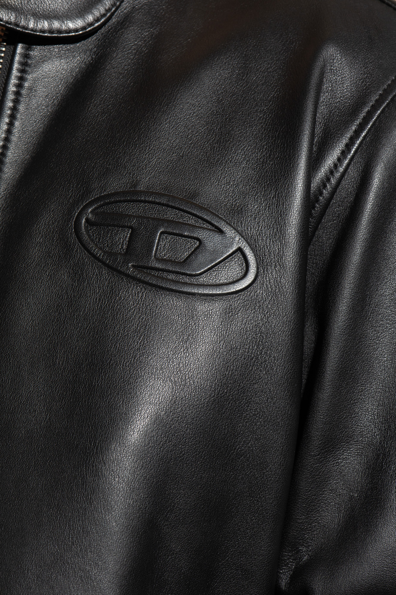 Diesel ‘L-METALO’ leather jacket