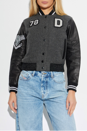 Diesel Short ‘L-REAL’ bomber jacket