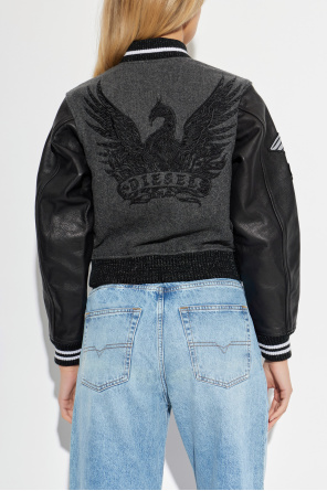 Diesel Short ‘L-REAL’ bomber jacket