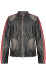 Diesel BLACK Leather jacket L-RENN