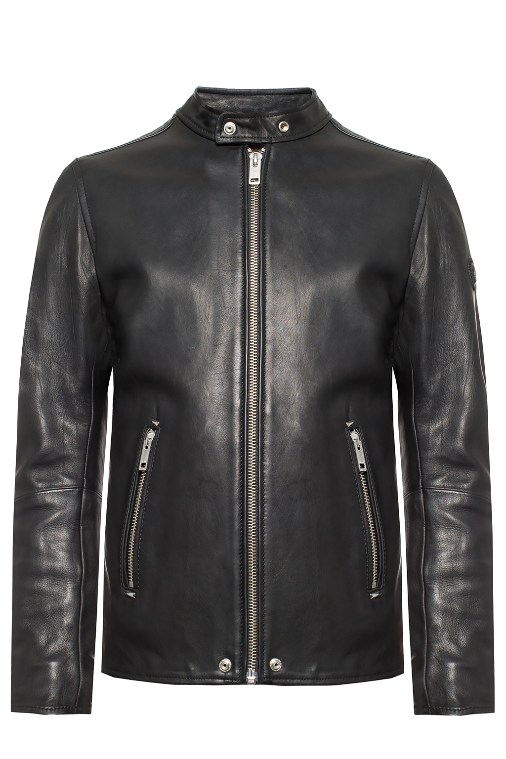 DIESEL Leather Jacket Designed For Vitkac in Black for Men Mens Clothing Jackets Leather jackets 