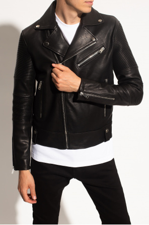 Diesel ‘L-Starkville’ leather sport jacket