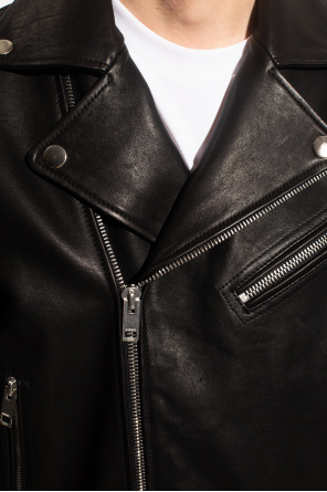 Diesel ‘L-Starkville’ leather sport jacket