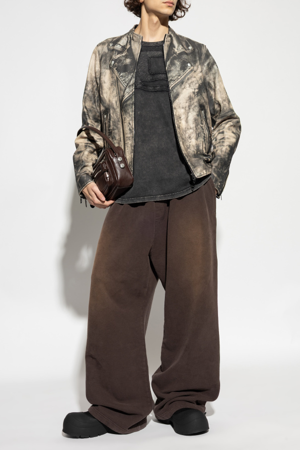 Diesel Leather jacket "L-TAD-PRINT"