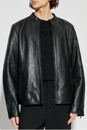 Diesel Leather jacket `L-TAD-WRD`