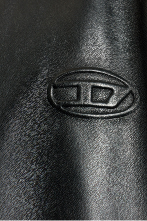 Diesel Leather jacket `L-TAD-WRD`