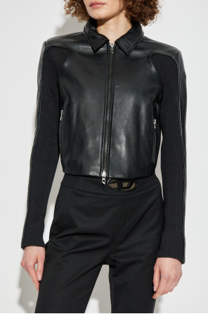 Diesel Leather jacket `L-TOTEM-P1`