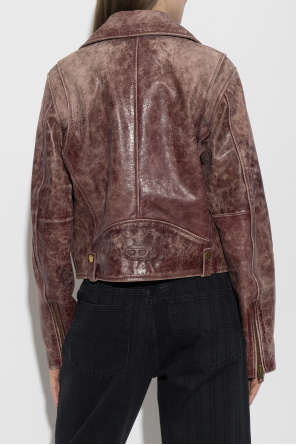 Diesel Leather jacket ‘L-UNATIC-T1’