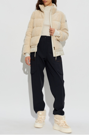 Kurtka z wełnianym wykończeniem `cedre` od Moncler