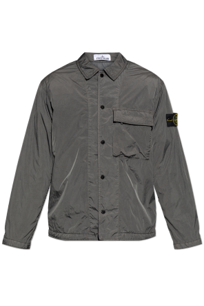 Jacket with logo patch