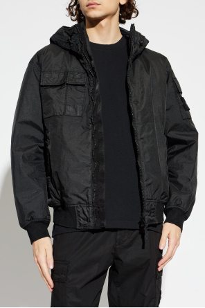 Stone Island Gefütterte Jacke mit Kapuze