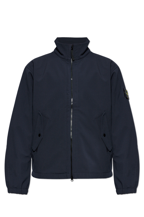 Jacket with logo patch od Stone Island