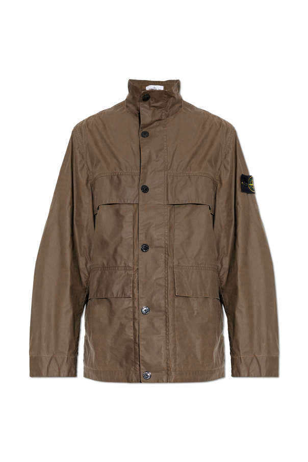 Jacket with logo patch od Stone Island