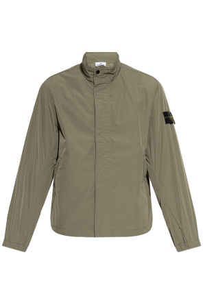 Jacket with stand-up collar