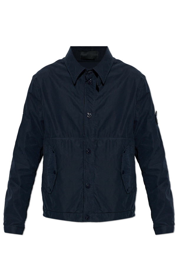 Jacket with logo patch od Stone Island