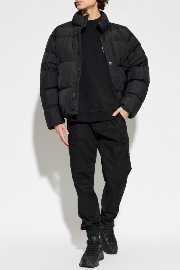 Stone Island Down jacket with stand-up collar