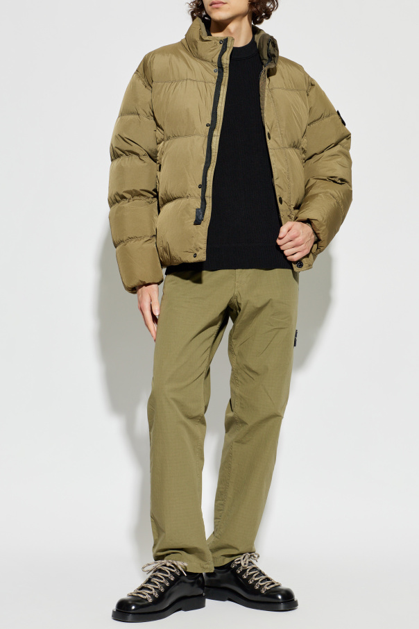 Stone Island Down jacket with stand-up collar