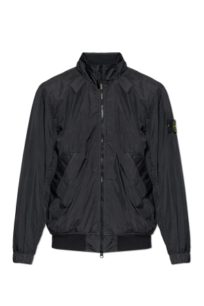 Casaco leve com gola subida