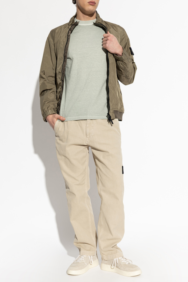 Stone Island Casaco leve com gola subida