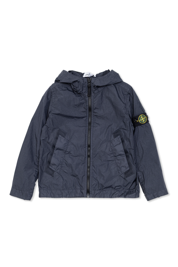 Lightweight jacket with logo patch od Stone Island Junior