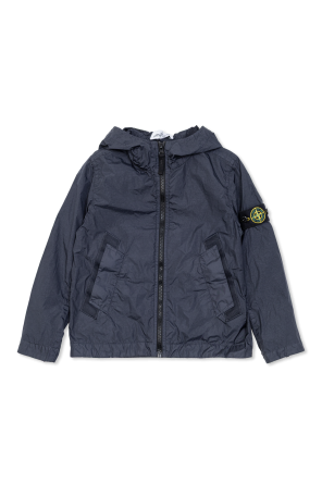 Lightweight jacket with logo patch