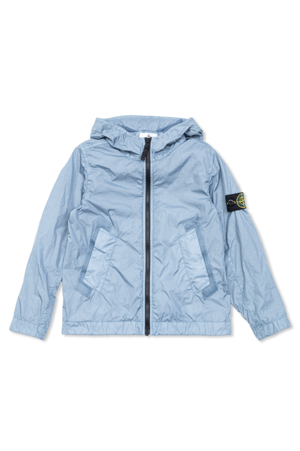 Stone Island Junior Lightweight jacket with logo patch