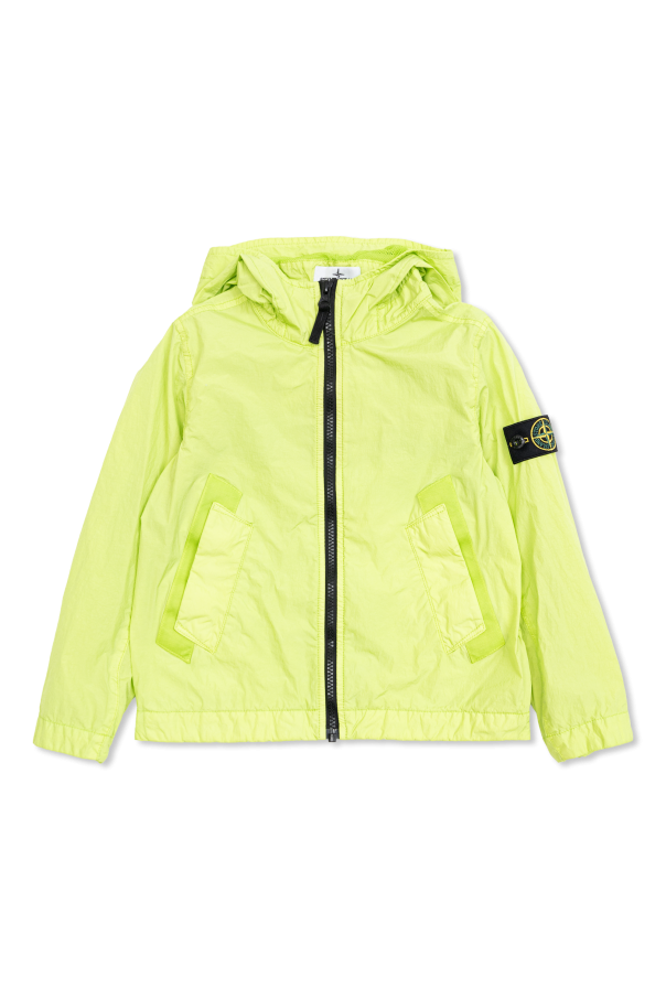 Light jacket with logo patch od Stone Island Junior