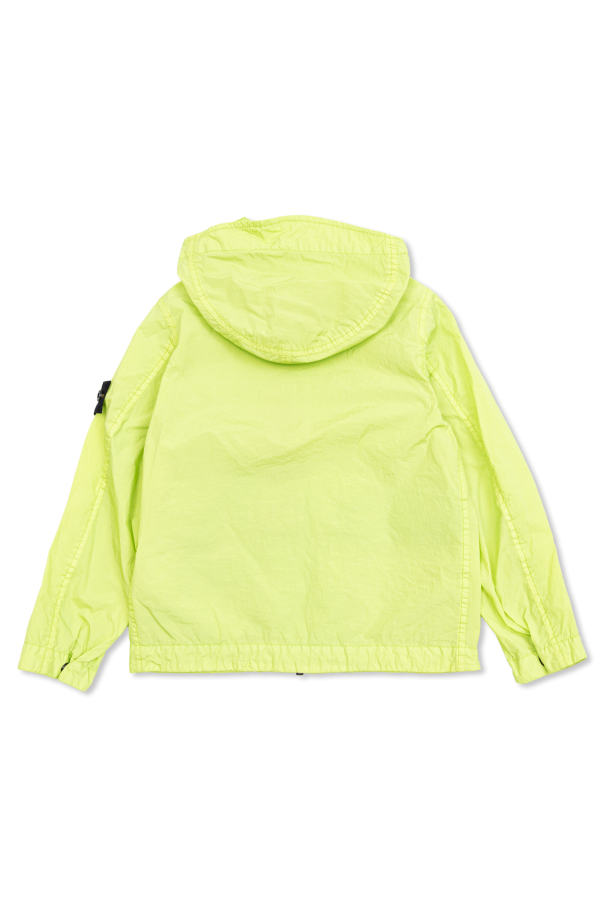 Stone Island Junior Leichte Jacke mit Logo-Aufnäher
