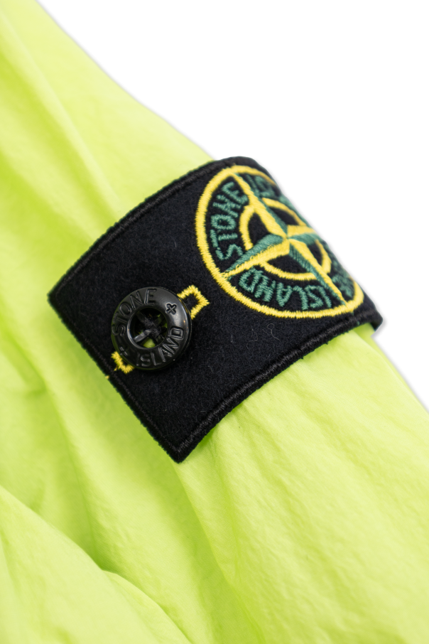 Stone Island Junior Leichte Jacke mit Logo-Aufnäher
