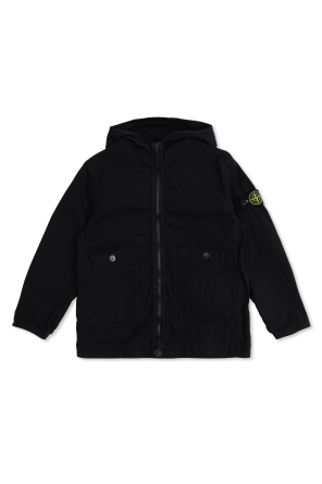 Chaqueta con parche de logo