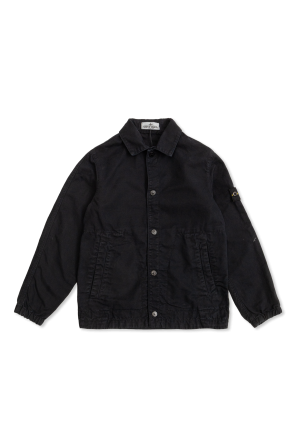 Chaqueta con parche de logo