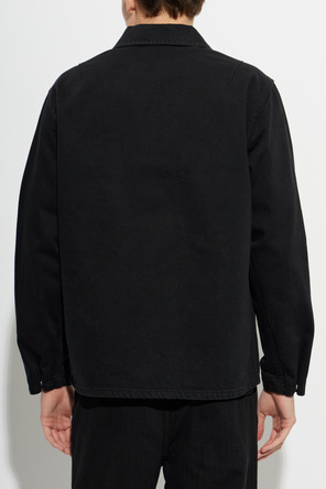 Stone Island Džínsová bunda s nášivkou s logom