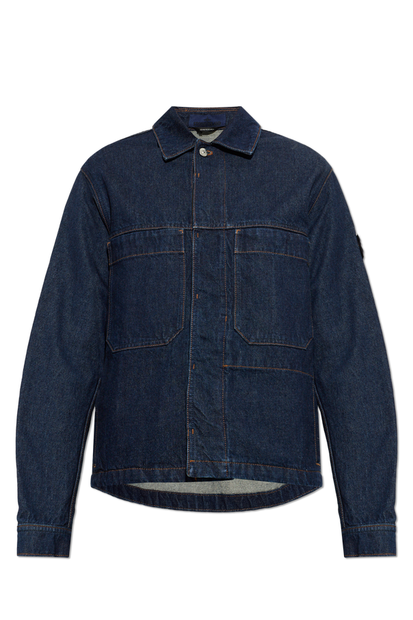 Denim jacket with pockets od Stone Island