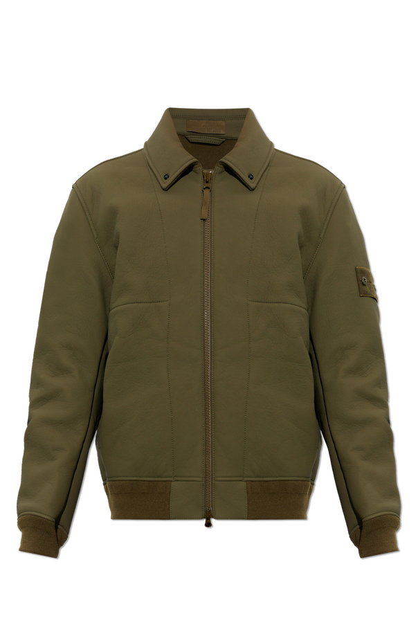 Leather jacket from the 'Ghost Drop 4' collection od Stone Island