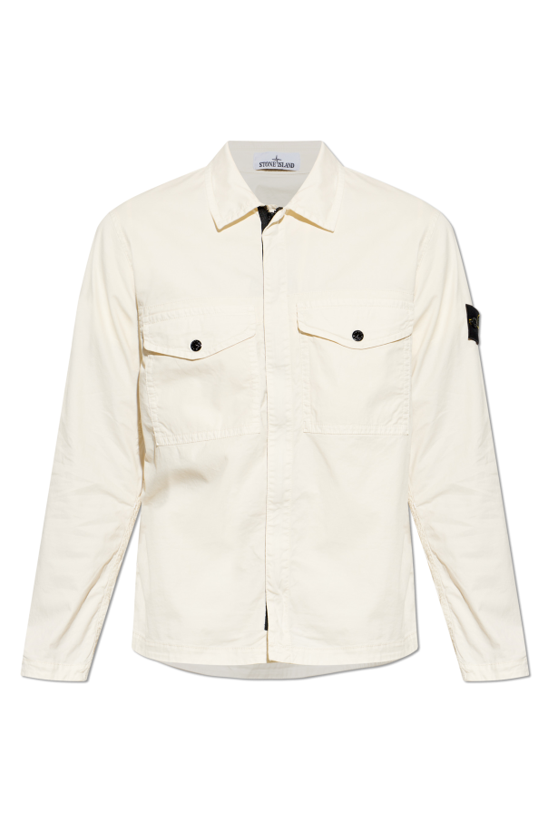 Jacket with logo patch od Stone Island
