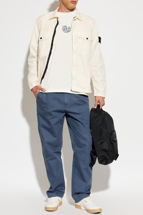 Stone Island Jacket with logo patch