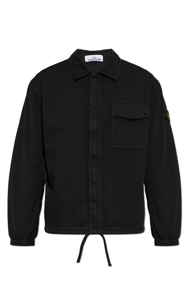 Jacket with logo patch od Stone Island