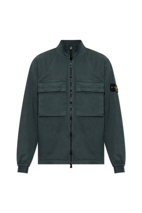 Cotton jacket with stand-up collar od Stone Island