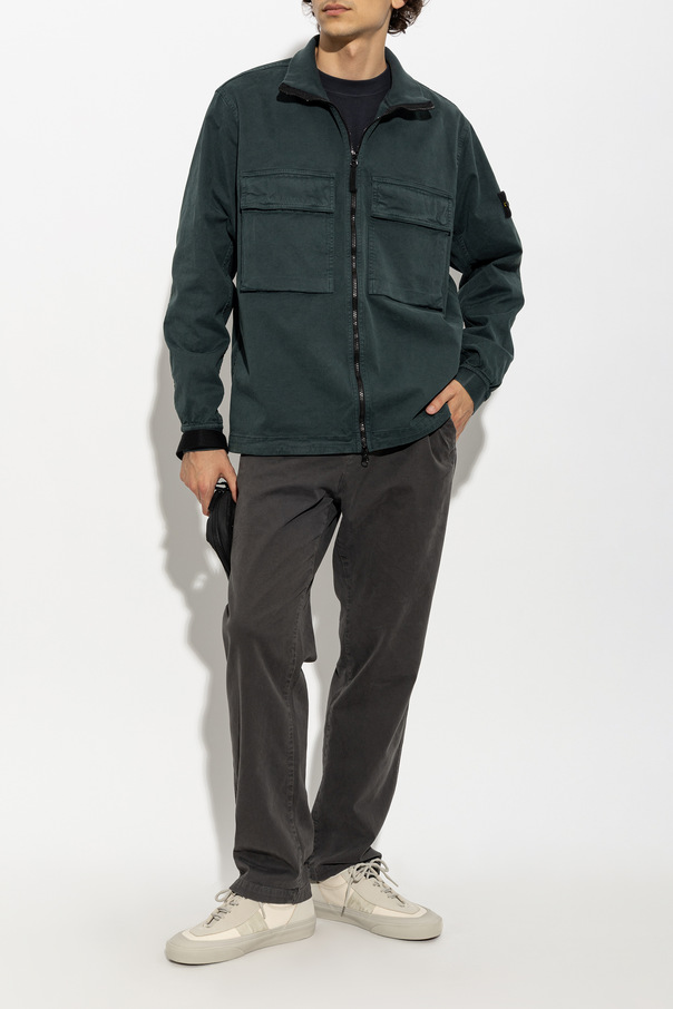 Stone Island Памучно яке с яка тип тютълнек
