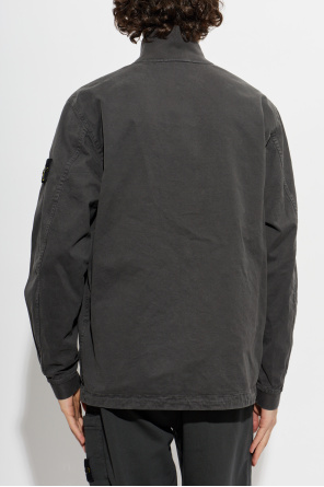 Stone Island Casaco com gola levantada