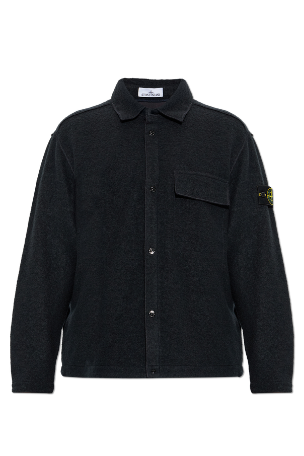 Jacket with logo patch od Stone Island