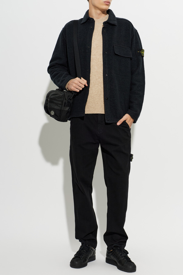 Stone Island Bunda s nášivkou s logom