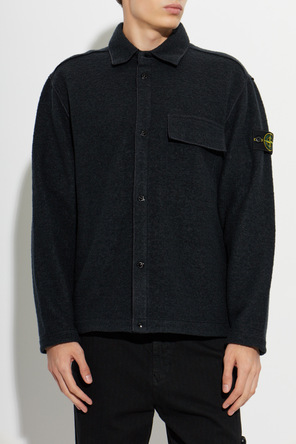 Stone Island Bunda s nášivkou s logom