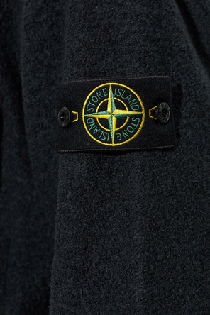 Stone Island Bunda s nášivkou s logom