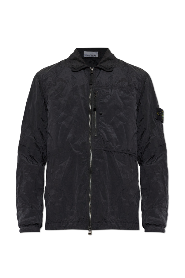 Jacket with logo patch od Stone Island