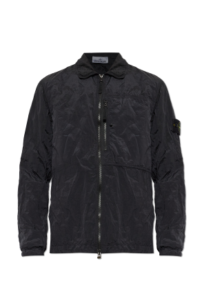 Jacket with logo patch